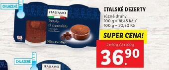 Lidl Italské dezerty nabídka