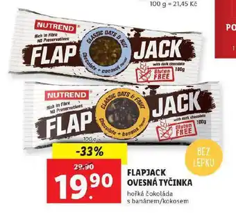Lidl Flapjack ovesná tyčinka nabídka