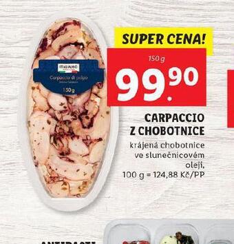 Lidl Carpaccio z chobotnice nabídka