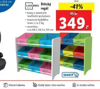 Lidl Dětská regál nabídka