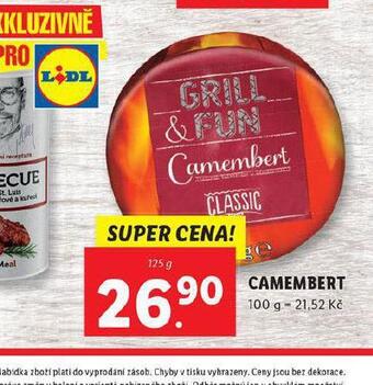 Lidl Camembert nabídka