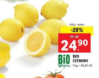 Lidl Bio citrony nabídka