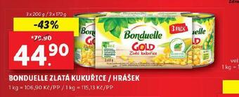 Lidl Bonduelle zlatá kukuřice / hrášek nabídka