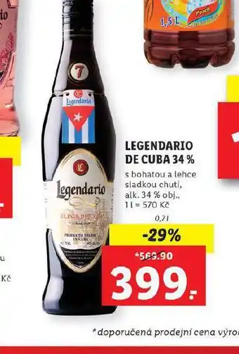 Lidl Legendario de cuba 34% nabídka