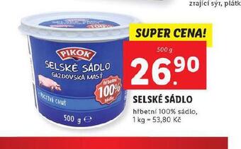Lidl Selské sádlo nabídka