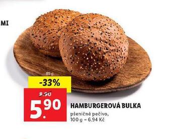 Lidl Hamburgerová bulka nabídka