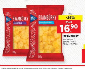 Lidl Brambůrky nabídka