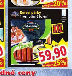 Norma Kuřecí párky nabídka