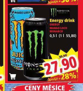 Norma Monster energy drink nabídka