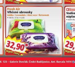 Norma Fresh air vlhčené ubrousky nabídka
