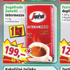 Norma Segafredo zanetti intermezzo zrnková káva nabídka
