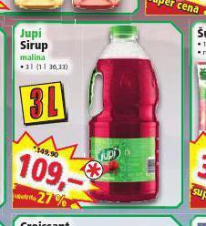 Norma Jupí sirup nabídka