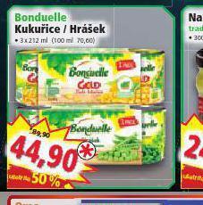 Norma Bonduelle kukuřice / hrášek nabídka