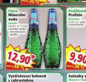 Norma Fatra minerální voda nabídka