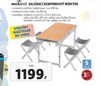 Lidl Skládací kempingový nábytek nabídka