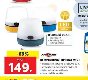 Kempinková lucerna mini