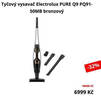 Datart Tyčový vysavač Electrolux PURE Q9 PQ91-50MB bronzový nabídka