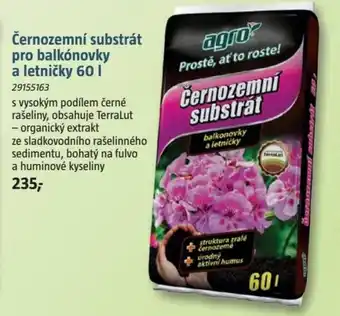 Bauhaus Černozemní substrát pro balkonovky a letničky 60l nabídka