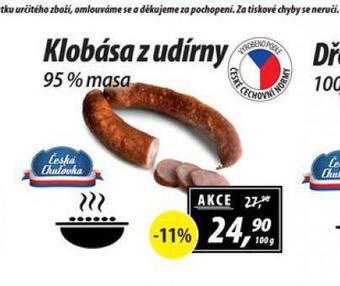 ZEMAN Klobása z udírny nabídka