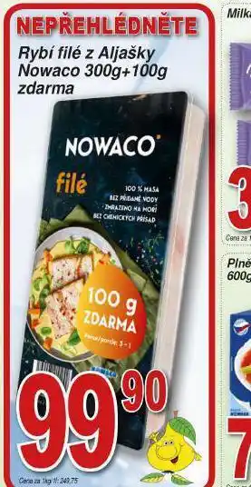 Lidl Nowaco rybí filé z aljašky nabídka