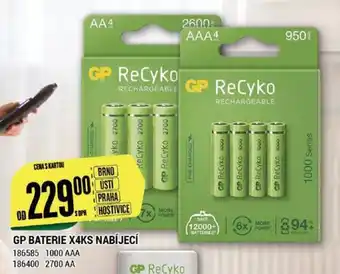 Tamda Foods GP Baterie X4ks nabíjecí nabídka