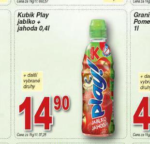 Lidl Kubík play jablko + jahoda nabídka
