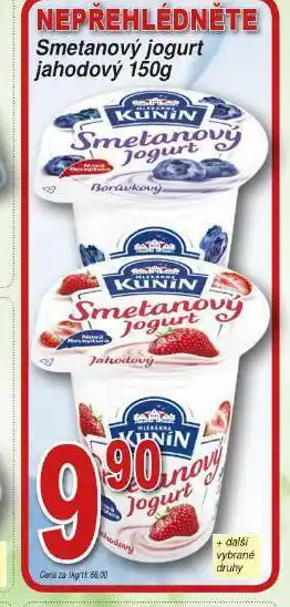 Lidl Smetanový jogurt jahodový nabídka