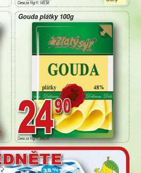 Lidl Gouda plátky nabídka