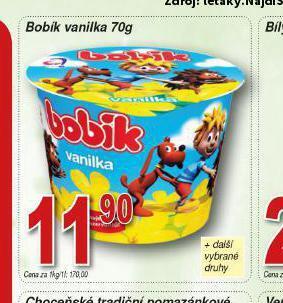 Lidl Bobík vanilka nabídka