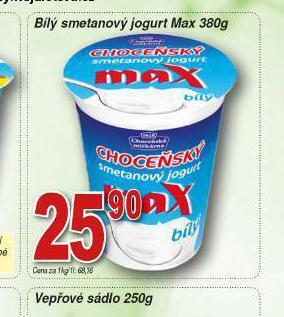 Lidl Bílý smetanový jogurt max nabídka