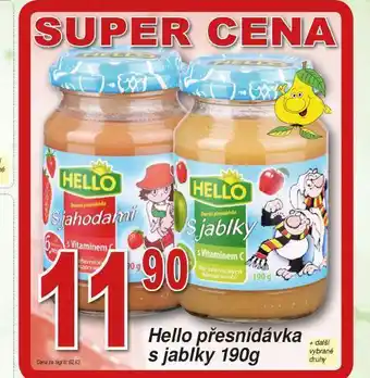 Lidl Hello dětská přesnídávka s jablky nabídka