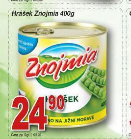 Lidl Hrášek znojmia nabídka
