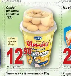 Olmíci piškotoví vanilkoví