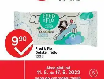 Tesco Fred & flo dětské mýdlo nabídka