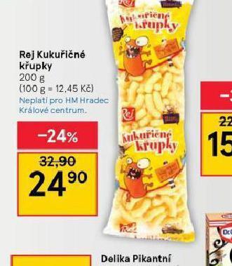 Tesco Rej kukuřičné křupky nabídka
