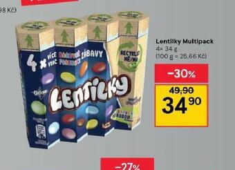 Tesco Lentilky multipack nabídka