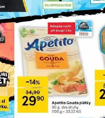 Tesco Apetito gouda plátky nabídka