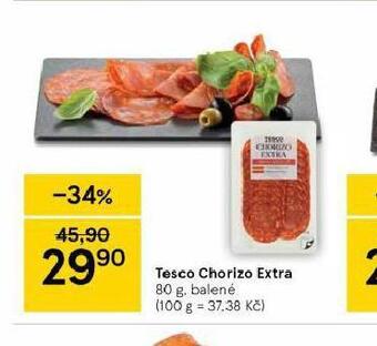 Tesco Tesco chorizo extra nabídka