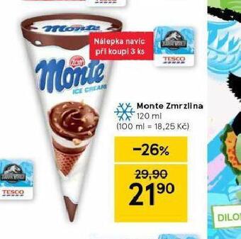 Tesco Monte zmrzlina nabídka