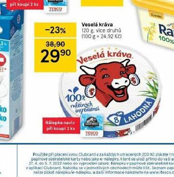 Tesco Sýr veselá kráva nabídka