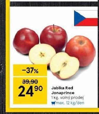 Tesco Jablka red jonaprince nabídka
