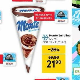 Tesco Monte zmrzlina nabídka