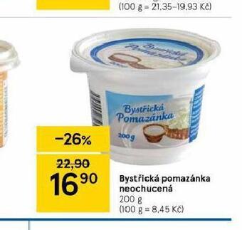 Tesco Bystřická pomazánka neochucená nabídka