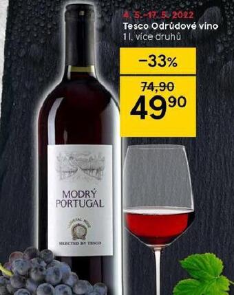 Tesco Tesco odrůdové víno nabídka