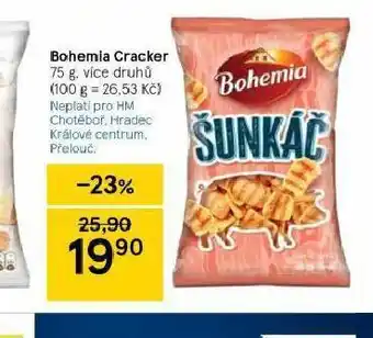Tesco Bohemia cracker nabídka