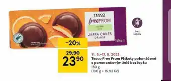 Tesco Tesco free from piškoty polomáčené s pomerančovým želé bez lepku nabídka