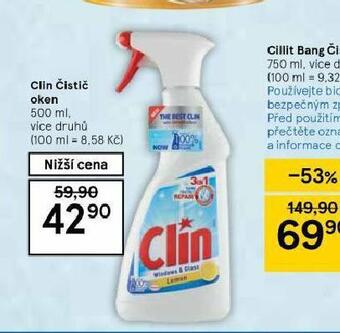 Tesco Clin čistič oken nabídka