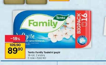Tesco Tento family toaletní papír nabídka