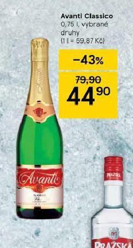 Tesco Avanti classico nabídka