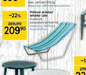 Tesco Plážové skládací lehátko nabídka